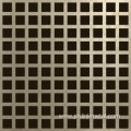 Square hole perforated metal